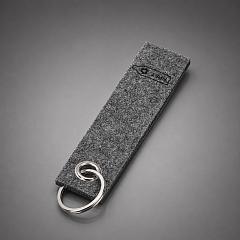 Брелок Felt из RPET-фетра, серый