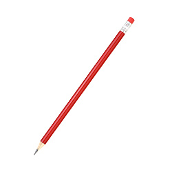 Карандаш Largo с цветным корпусом - Красный PP